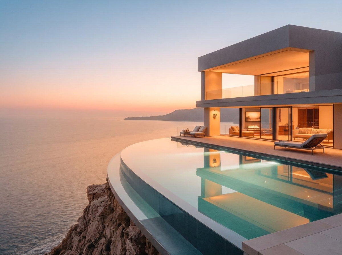 Clifftop villa, Côte d'Azur prize concept for MAISON ESCAPE
